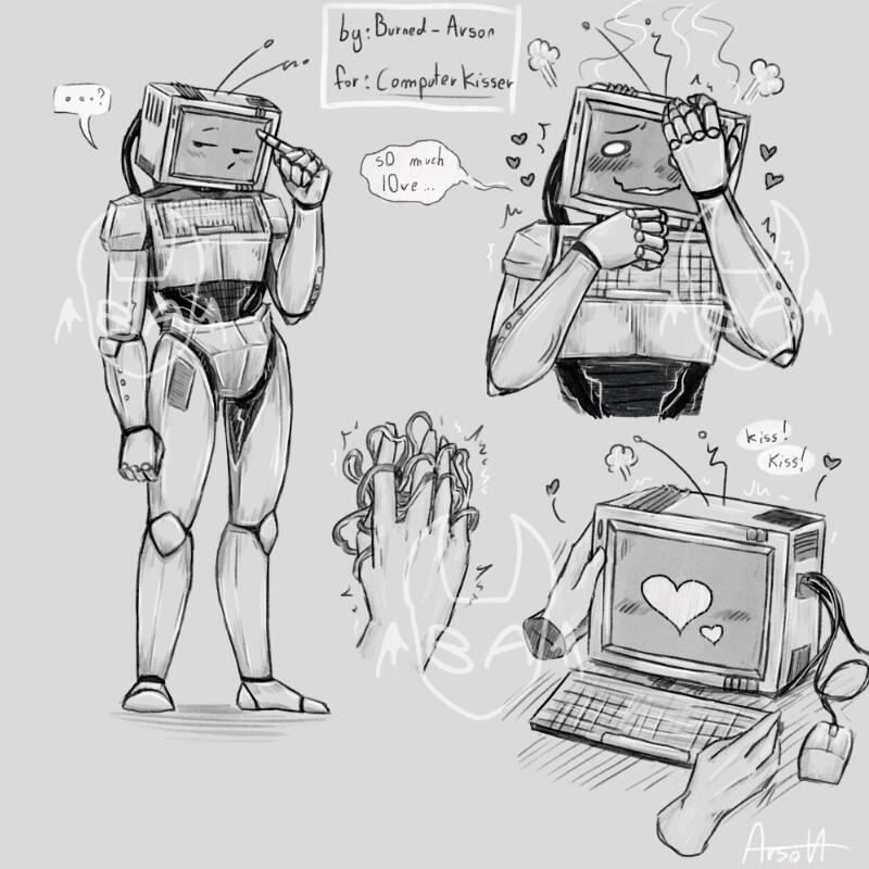 character design sheet sketches (~35€)