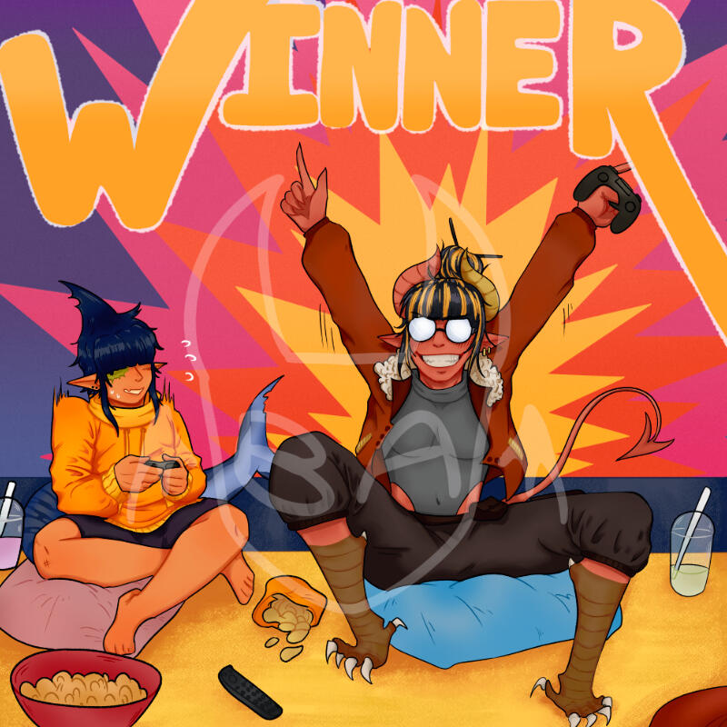 Full body shading + 2 characters + background (~105€)